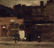 Louis Comfort Tiffany Duane Street, New York oil on canvas